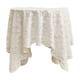 thumbnail image 2 of Lace Tablecloth White Dining Table Cover | Rectangular Nylon Spandex | 140x200cm 55x79in | Washable Durable | Tea TV Cabinet Living Room Decor | Indoor Outdoor Use, 2 of 8