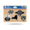 thumbnail image 1 of Rico Industries Nba Brooklyn Nets Hoja De Calcomanías Troqueladas De 5 Piezas, 1 of 5