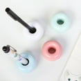 thumbnail image 6 of Ceramic Toothbrush Holder - 1.5" Mini Countertop Stand for Bathroom Vanity, Hygienic Organizer for Drying Brushes and Pens, Space-Saving Desktop Tray, 6 of 6