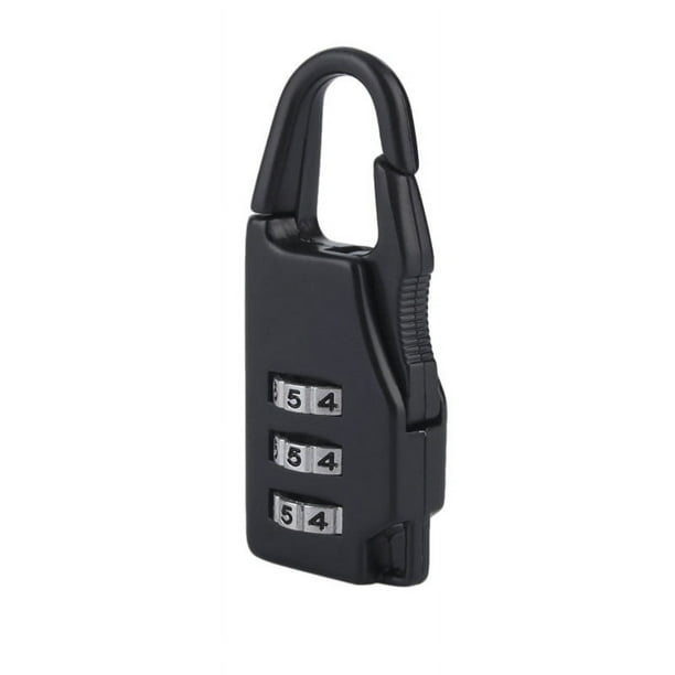 Cerradura de combinación 3 combinaciones de aleación de zinc para maletas, bolsos, joyeros, cofres de herramientas, candado con código y cremallera