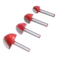 thumbnail image 4 of 4 piezas de brocas para enrutador de cuenco con rodamiento de bolas, cortador de fresado CNC para tallado de platos, herramienta de corte de excavación de arco, 4 of 12