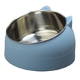 thumbnail image 1 of Cuencos inclinados para comida para gatos, cuenco inclinado de 15 ° para gatos, cuenco ortopédico para gatos, antivómitos, a prueba de derrames, gato elevado, 1 of 5
