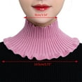 thumbnail image 2 of Yokua Knitted Wool Mock Turtleneck Fake False Collar Half Top Winter Neck Warmer, 2 of 21