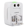 thumbnail image 3 of Adaptador de enchufe de Energía Mundial, EE. Uu. Au UK EU Plug Safe White White Universal Adaptador de Vije Portable 4 EN 1 PARA 150 Países, 3 of 8