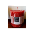thumbnail image 1 of Bougie Pilier Rouge Coulée à la Main, 1 of 1