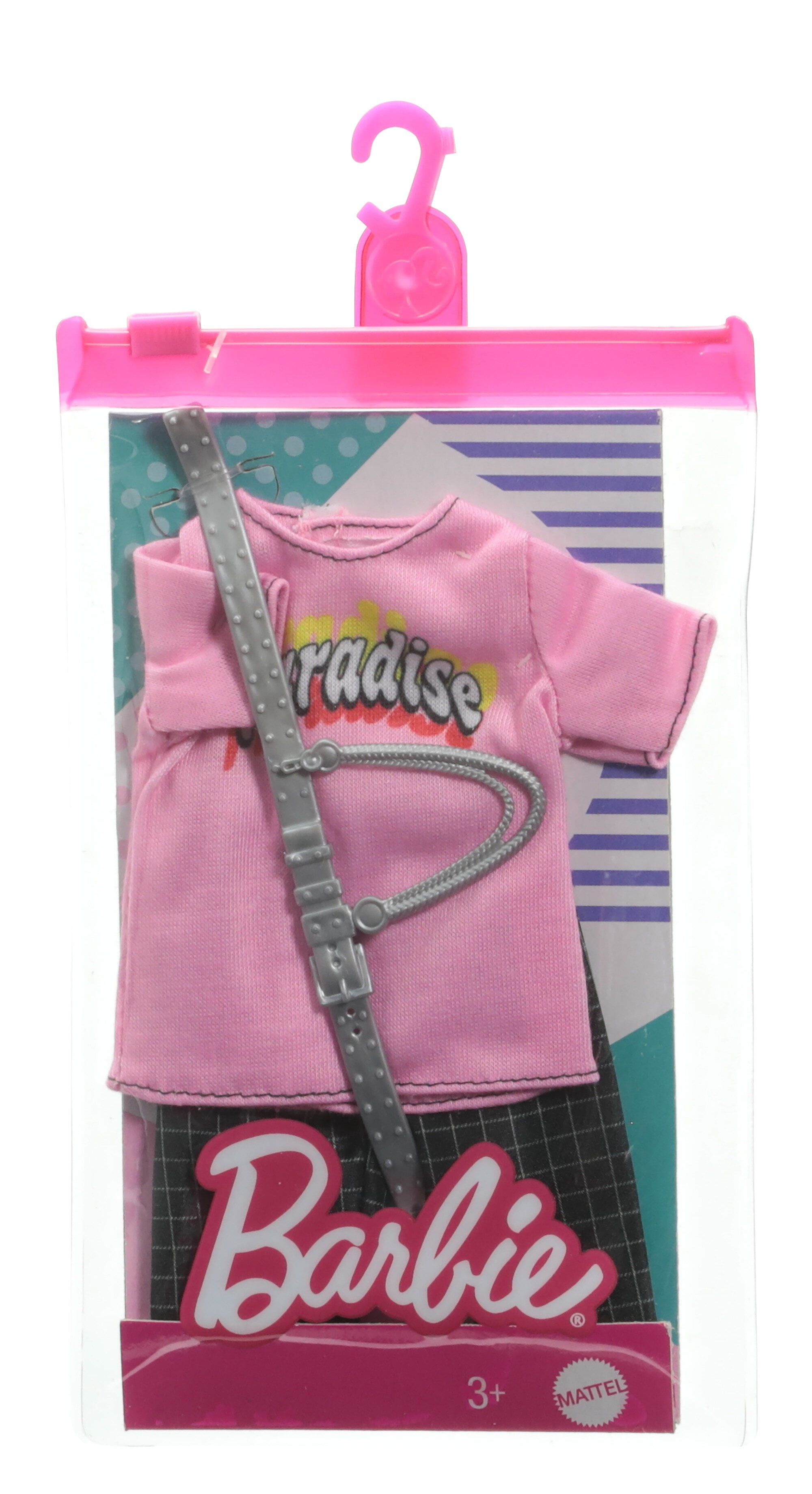 Barbie Ken Doll Fashion Pack with Outfit, Accessories, Pink