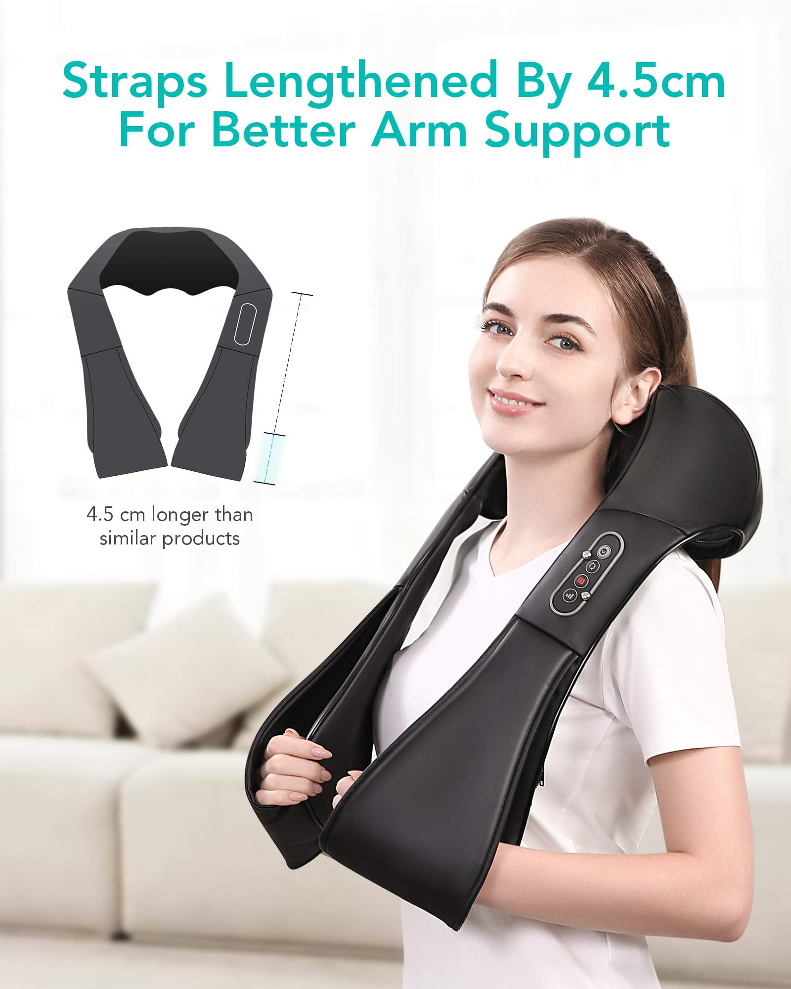 Naipo Shiatsu Massage Pillow With Heat - 20471395