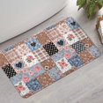 thumbnail image 2 of Pioneer Flower Floral Print Pattern Bathroom Rugs Mat, Non Slip Microfiber Bathroom Rug with Rubber Backing, Soft Mats for Bathroom Floor Tub Shower, 17"x30", 2 of 5