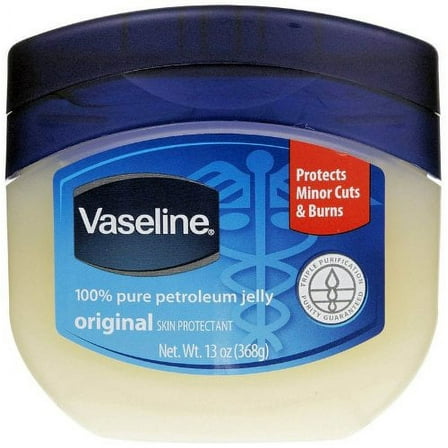 Vaseline 100% Pure Petroleum Jelly, Original Skin Protectant, 13 Oz (Pack of 2)
