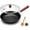 10.2 INCH BACK, variant on 14.2" Carbon Steel Wok Round Bottom (Gas Stove Only Requires Separate Wok Ring for Flat Grates) Heavy Duty Nitriding Iron Stir Fry Pan (Spatula & Brush Included - Lid & Ring NOT Included)