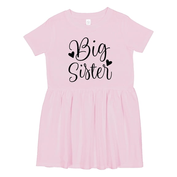 Inktastic Big Sister Girls Cute Announcement Girls Toddler Dress