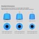 thumbnail image 5 of Matsuzay 3 pares de auriculares KZ almohadillas para los oídos aislamiento de ruido espuma en el oído cómodos auriculares engrosamiento Cables de audio/vídeo Negro, 5 of 6