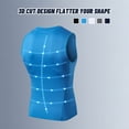 thumbnail image 3 of Camiseta sin mangas de compresión para hombre, sin mangas, de secado rápido, camiseta sólida, entren Abanopi Hombres chaleco deportivo, 3 of 7