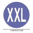 thumbnail image 2 of Xxl Size Stickers 500 Pieces/roll 2.5 Cm Size Mark Sticker Clothing Product Identification Label Size Stickers For Clothing, 2 of 3