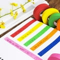 6 Rolls Colored Painters Tape Labelling or Coding Rolls for Home Decoration, Office Supplies