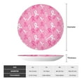 thumbnail image 2 of Wukai Breast Cancer Awareness (3) Print Decorative Plate for Display,Bone China Decorative Plate, Ceramic Dinner Plate with Stand, Vertical Ceramic Plate-8in, 2 of 6