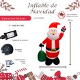 thumbnail image 2 of Inflable Navideño Santa Claus Jumbo 4.20 Metros Con Luz Led, 2 of 5