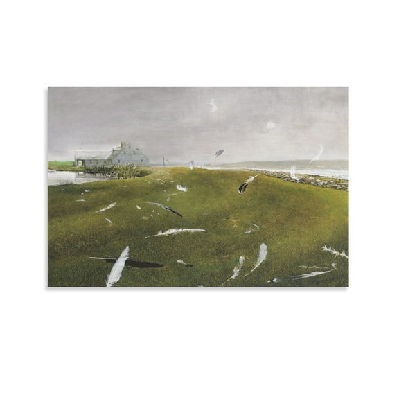 Andrew Wyeth Escaping Flatland Painting Art Poster Poster Cool Artworks Painting Wall Art Canvas Prints Hanging Picture Home Decor Posters Gift 12x18inch(30x45cm)