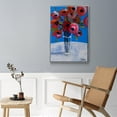 thumbnail image 5 of Poppies Framed Premium Gallery Wrapped Canvas - Ready to Hang - 25 x 37 - Silver Floating Frame, 5 of 9