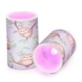 thumbnail image 2 of WOBOGO Size Combo Candle Flickering Flameless with Remote Control and Timer for Romantic Atmosphere Cute Sloth Sitting on Tree Pattern, 2 of 7