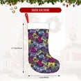 thumbnail image 4 of Yiaed Retro Cassette Music Print Christmas Stockings, Christmas Stockings Hanging Ornaments, Christmas Stockings for Family Christmas Holiday Decorations, 4 of 7