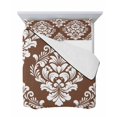 thumbnail image 7 of Quilts Full Size Bedding Set, Brown Boho Lightweight Quilted Comforter, Vintage Classic Bohemia Flower Textured Soft Reversible Bedspread Coverlet with Pillow Covers for All Season, 78" x 90", 7 of 7