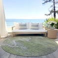 thumbnail image 3 of Dalyn Rugs Machine Washable Indoor/Outdoor Chantille Green 8' x 8' Round Rug, 3 of 7