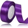thumbnail image 1 of LAICAIW Solid Color Purple Satin Ribbon, 3/4 Inches x 25 Yards Fabric Satin Ribbon for Gift Wrapping, Crafts, Hair Bows Making, Wreath, Wedding Party Decoration and Other Sewing Projects, 1 of 7