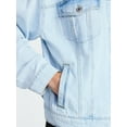 thumbnail image 2 of No Boundaries Oversized Cotton Denim Jacket, Women's XXS-XXL, 2 of 7