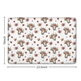 thumbnail image 5 of White Cow Hat Flower Pattern Flannel Non Slip Door Rugs,Washable Door Mats Indoor,Decorative Door Mats,Dirt-Resistant and Absorbent Doormat for Entrance,Bedroom,Kitchen,Bathroom,23.5x16in(60x40cm), 5 of 5