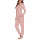 thumbnail image 3 of Conjunto de pijama informal y cómodo para mujer, ropa de dormir de manga larga con temática navideña, Jersey, trajes estampados a pedido, 3 of 4