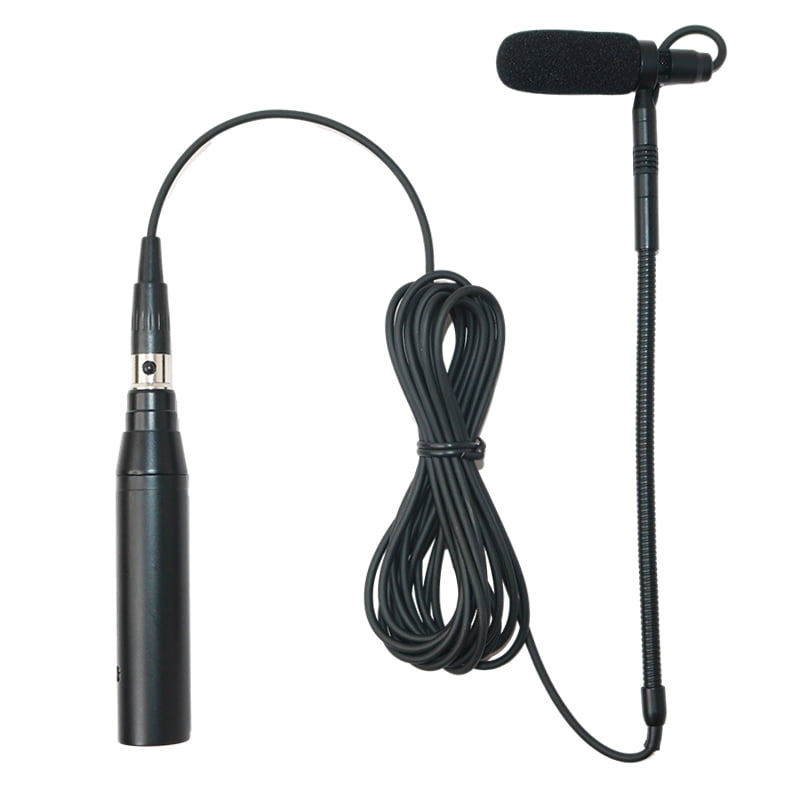 Violin Clip-On Musical Instrument Microphone for Fiddle Hypercardioid Gooseneck Condenser Microphone Compatible For AKG Bodypack Transmitter