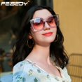 thumbnail image 2 of Gafas de sol FEISEDY cuadradas grandes con incrustación de perlas modelo B2625, 2 of 7