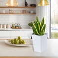 thumbnail image 6 of ACDANC 2Pcs Tall Tapered Planter - Plastic Square Plant Pots Tall Self Watering Indoor Outdoor for Patio Planter Pot Decorative Gardening & Home Decor Square, Blue, 6 of 7