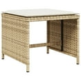 thumbnail image 2 of vidaXL 15 Piece Garden Dining Set with Cushions Beige Poly Rattan, 2 of 5