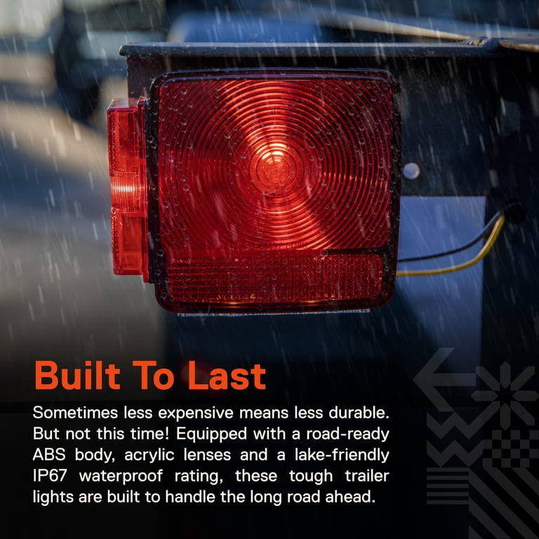 LED Trailer Light Kit w/ Amber Marker Lights [DOT FMVSS 108] [SAE - Main Image