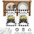 thumbnail image 5 of Summer Lemon Kitchen Towels Set of 4, Watercolor Truck Yellow Fruits Black Plaid Absorbent Dish Towels for Kitchen, Microfiber Hand Towel, Quick Drying Tea Towel for Cleaning Decorative Dishcloths, 5 of 7