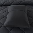 thumbnail image 6 of JML 3 Piece King Comforter Set, Diamond Design Down Alternative Comforter, Black, 6 of 6