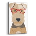 thumbnail image 2 of Epic Art 'Airedale Terrier Wearing Hipster Glasses' by Olga and Alexey Drozdov, Acrylic Glass Wall Art, 16"x24", 2 of 8