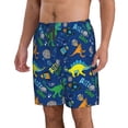 thumbnail image 2 of Goofa Dinosaur In Space Printed Mens Swim Trunks Summer Quick Dry Short Beach Swimwear Bathing Suits-Medium, 2 of 9