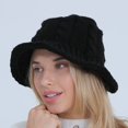 thumbnail image 6 of CoCopeaunt Women Slouchy Chunky Beanie Pompom Skull Bucket Hat Knit Warm Soft Trendy Fisherman Hat, 6 of 6