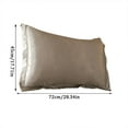 thumbnail image 3 of Ongmies Pillow Case Clearance Solid Color Faux Silk Pillowcase Silk No Zipper Envelope Pillow Pillow Cover Room Decor on Sale F, 3 of 7