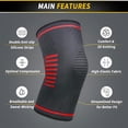 thumbnail image 5 of A pair of nylon sports knee pads autumn and winter badminton running fitness knee pads - XL, 5 of 5