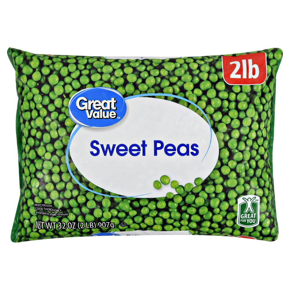 Great Value Sweet Peas, 32 oz