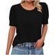 thumbnail image 2 of Ounisa Womens 2025 Summer Sweater Top Short Sleeve Blouses Dressy Casual Shirts Business Tops Cute Vacation Tunic, 2 of 7