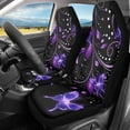 thumbnail image 3 of Yuyamidu Purple Butterfly Car Seat Covers Full Set 2 PCS Bucket Seat Cover for Cars, SUV, Truck, Univerfal Auto Interior Accessories, 3 of 6