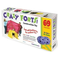 Crazy Forts! 69 Piece Buildable Indoor/Outdoor Play Fort Playset