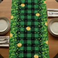 thumbnail image 5 of Table Runners 70 Inches Long Dress Scarves, St. Patrick's Day Farmhouse Coffee/Dining/Kitchen Table Decor, Holiday Table Runner, Lucky Shamrocks Harp Beer Farmhouse Plaid 13x70 Inch, 5 of 9