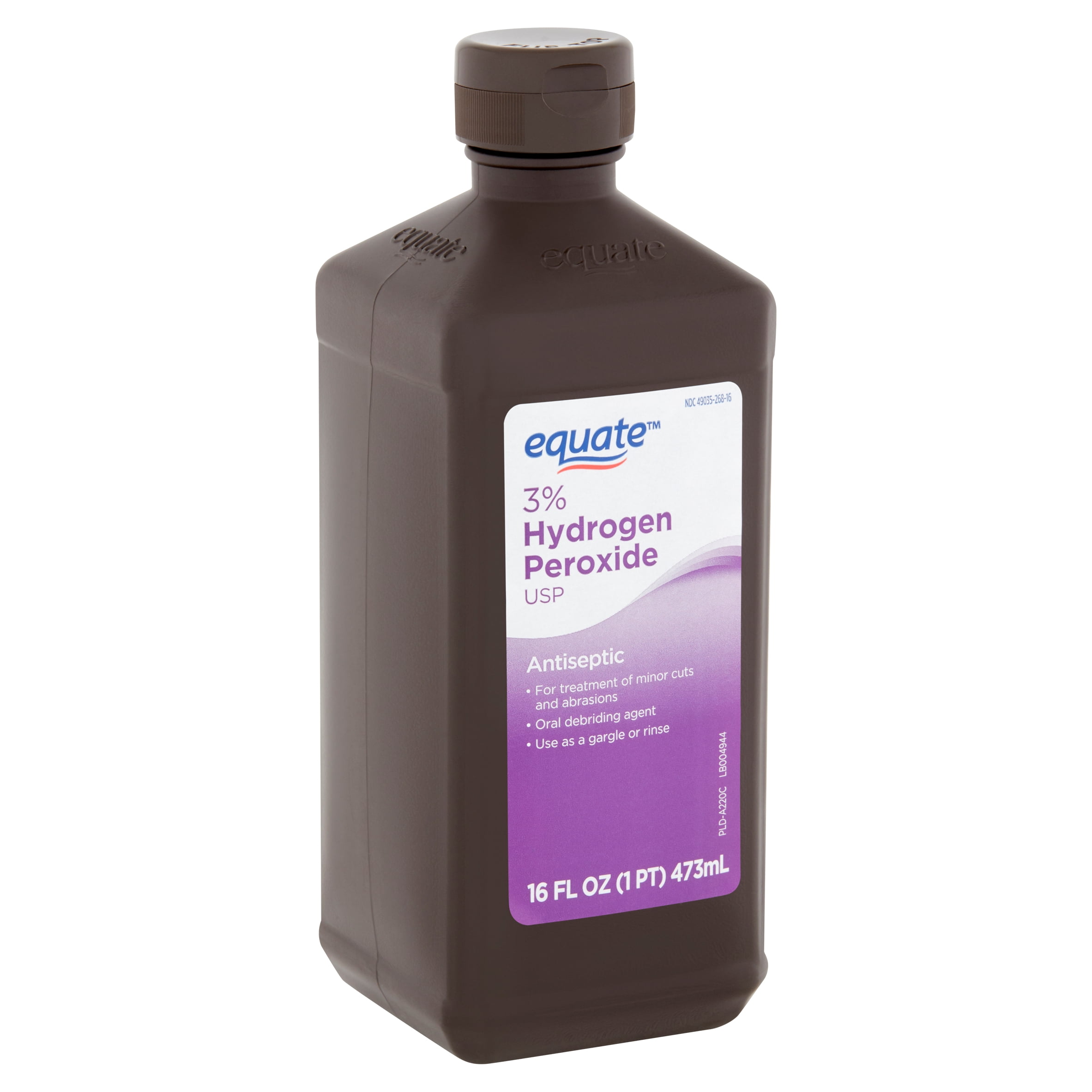 Equate 3 Hydrogen Peroxide USP Antiseptic, 16 fl oz