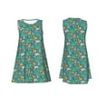 thumbnail image 7 of Yiaed Jungle Animals Print Women's Sleeveless Dress, Loose Fit Summer Dress, Casual Sleeveless Dress for Women, 7 of 7